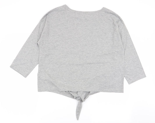 Principles Womens Grey Basic T-Shirt Size 16