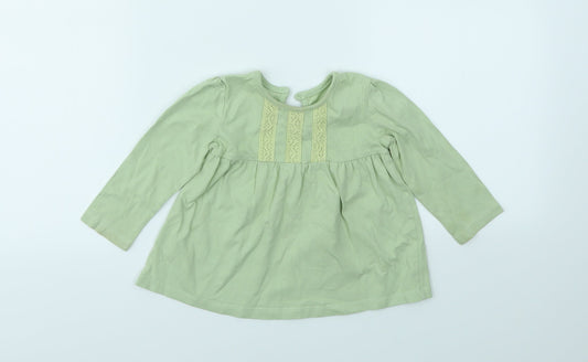 George Girls Green Camisole T-Shirt Size 9-12 Months