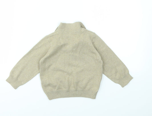 M Boys Beige Pullover Jumper Size 9-12 Months