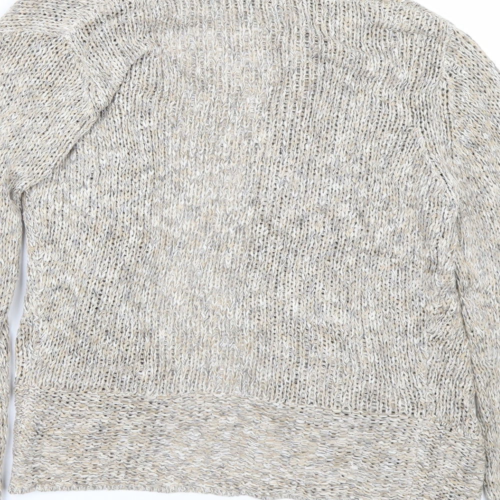 M&S Womens Beige Cardigan Jumper Size 8