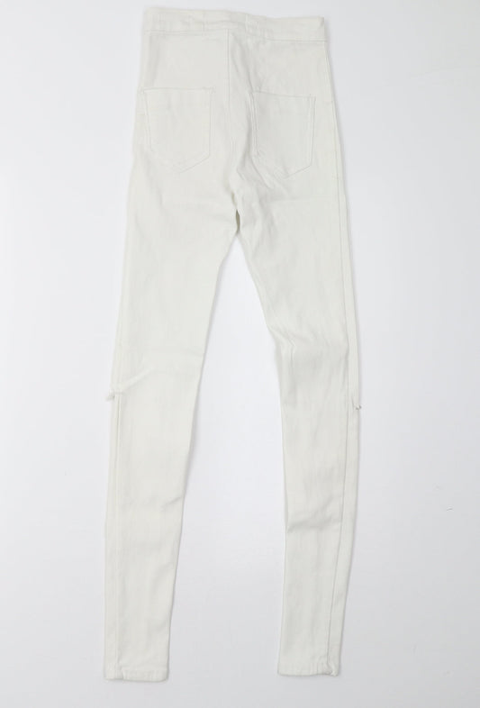 Parisian Womens White Trousers Size 6 L32 in