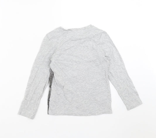 H&M Boys Grey Basic T-Shirt Size 4-5 Years - new york skyline