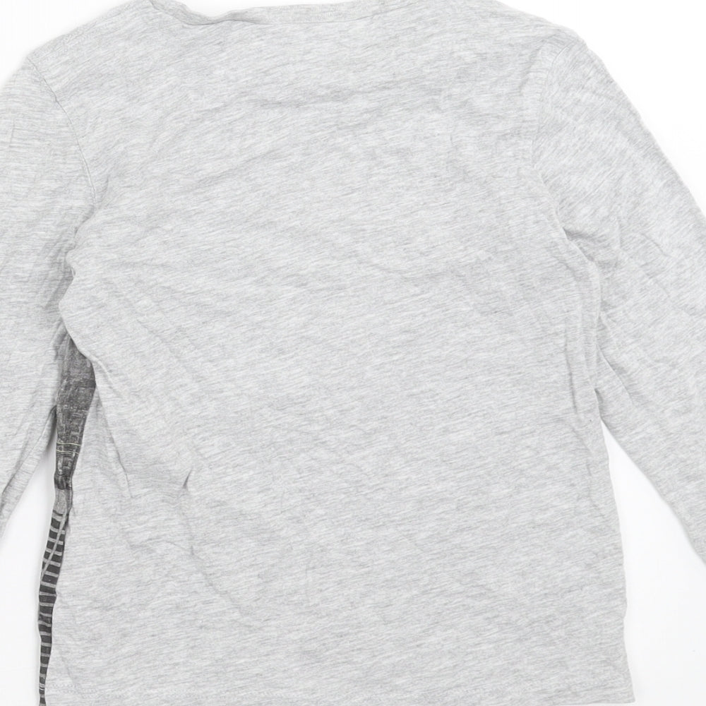 H&M Boys Grey Basic T-Shirt Size 4-5 Years - new york skyline