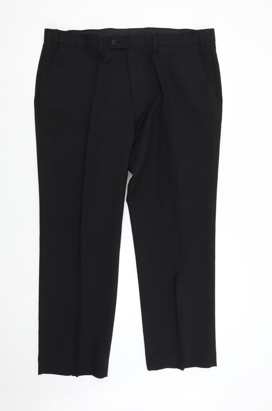 George Womens Black Trousers Size 40 L29 in
