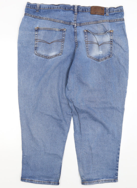 Cotton Traders Womens Blue Straight Jeans Size 44 L26 in