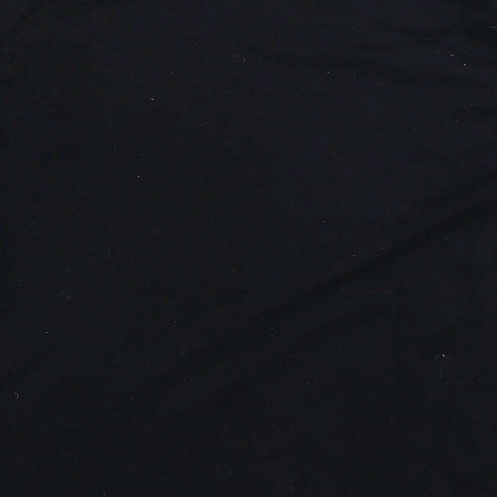 HZN Womens Black Basic T-Shirt Size 12