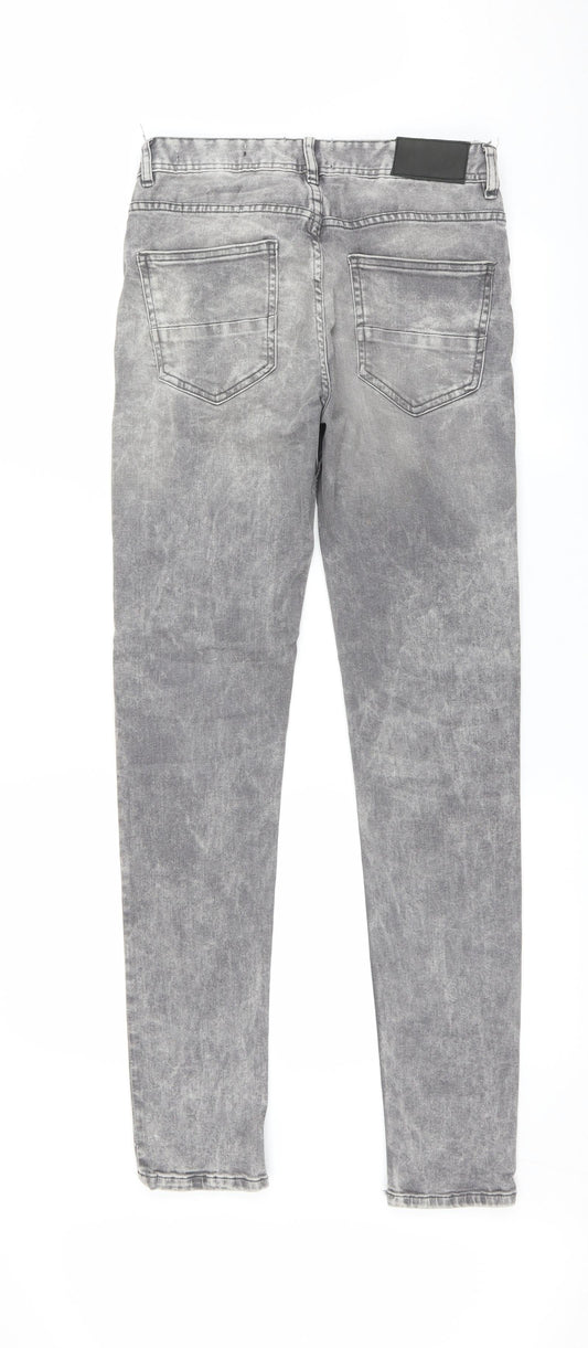 Denim & Co. Womens Grey Skinny Jeans Size 28 L32 in