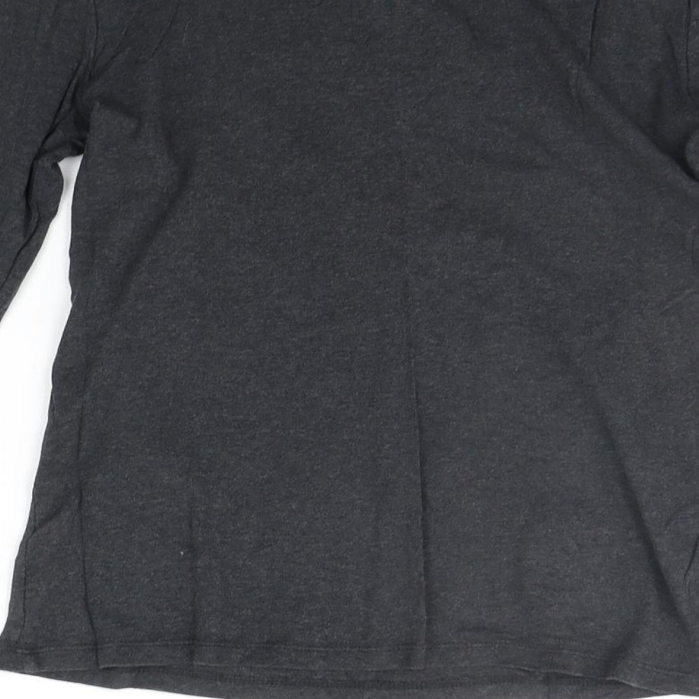 FOREVER 21 Womens Grey Basic T-Shirt Size M