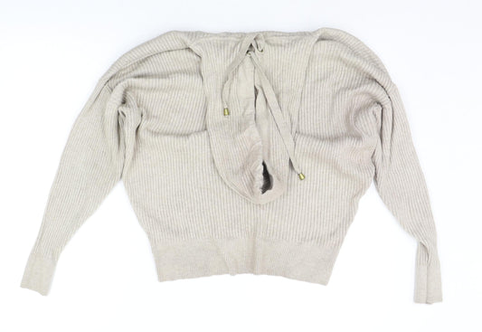 George Womens Beige Pullover Hoodie Size S