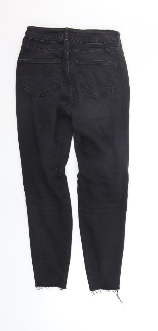 New Look Womens Grey Straight Jeans Size 8 L24 in