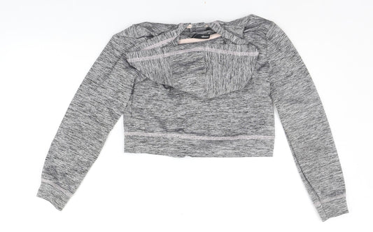 George Girls Grey Jacket Size 8-9 Years - Heart print