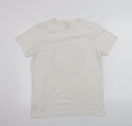 US athletic Womens White Basic T-Shirt Size M