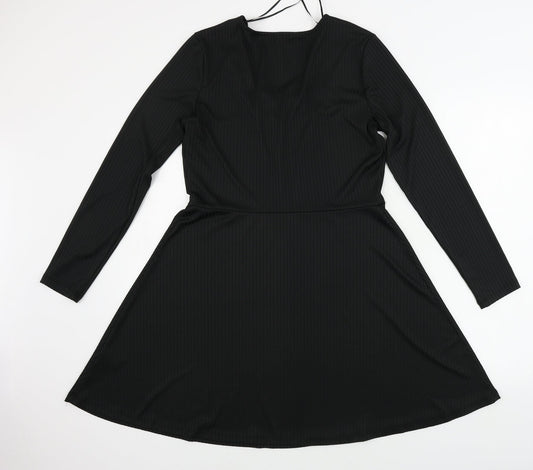 Select Womens Black A-Line Size 12