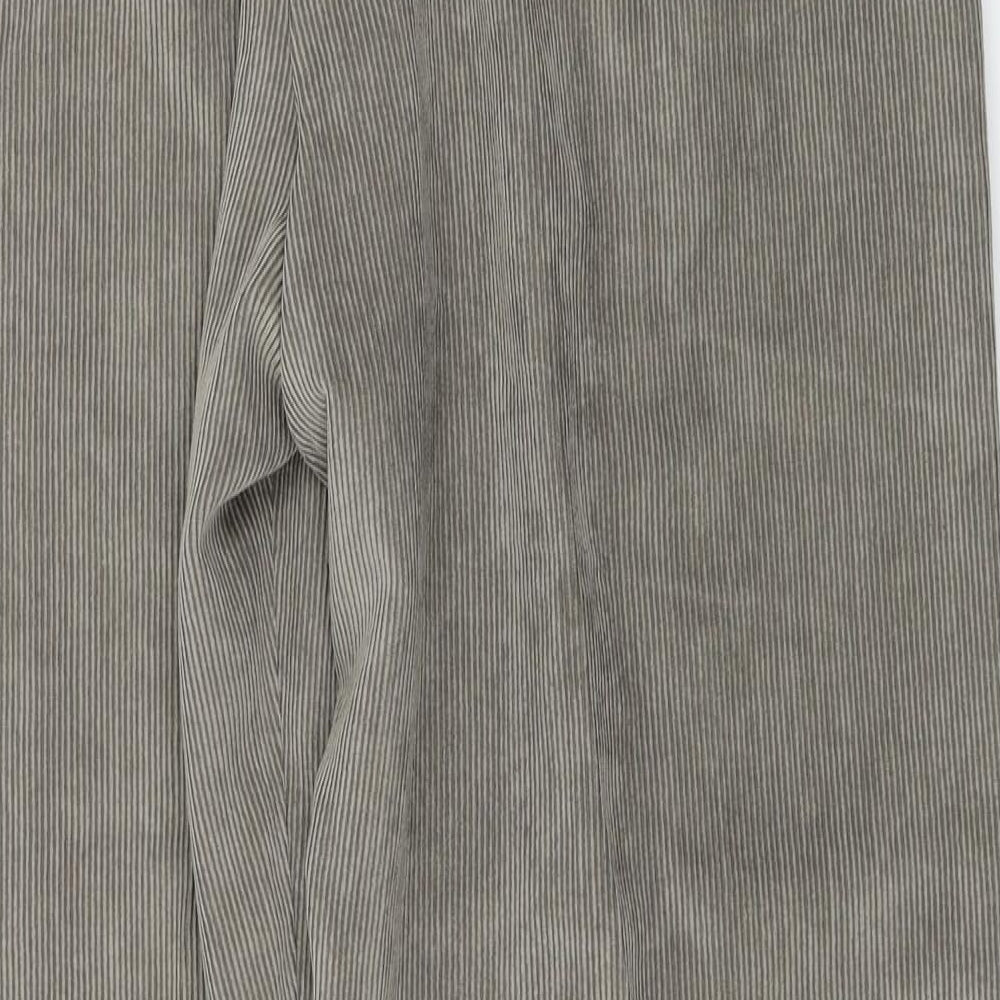 Preworn Womens Beige Corduroy Trousers Size 32 in L28 in
