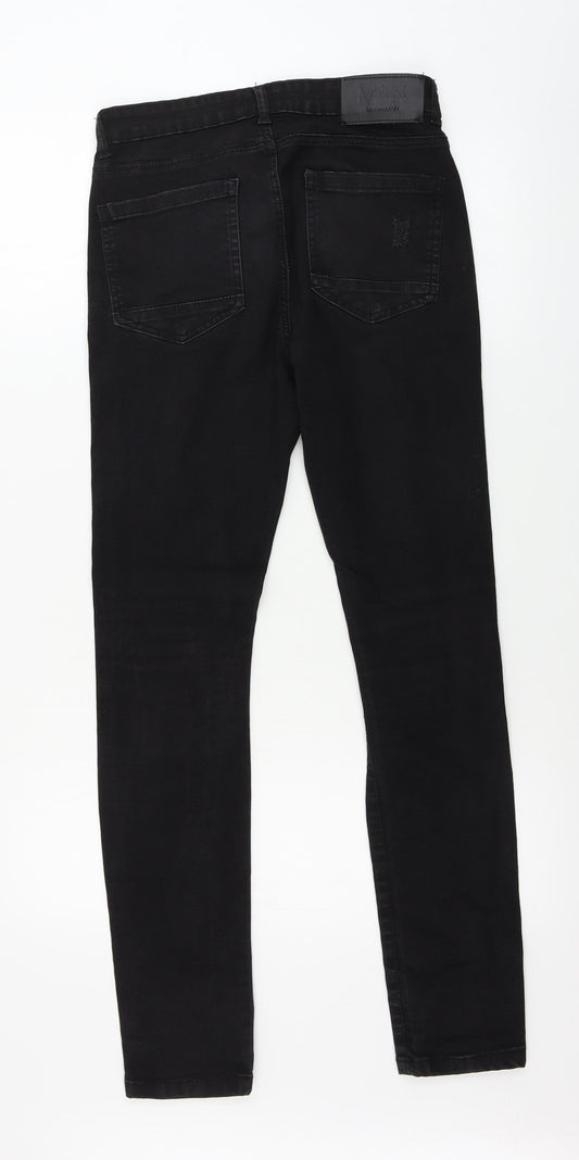 Boohoo Womens Black Skinny Jeans Size 32 in L27 in