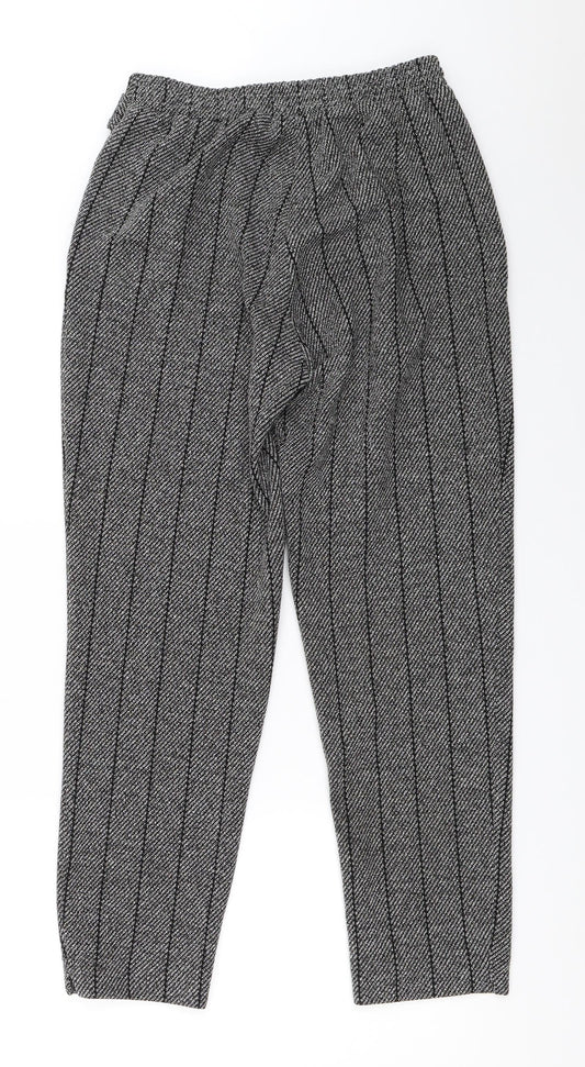 River Island Womens Black Capri Trousers Size 8 L26 in