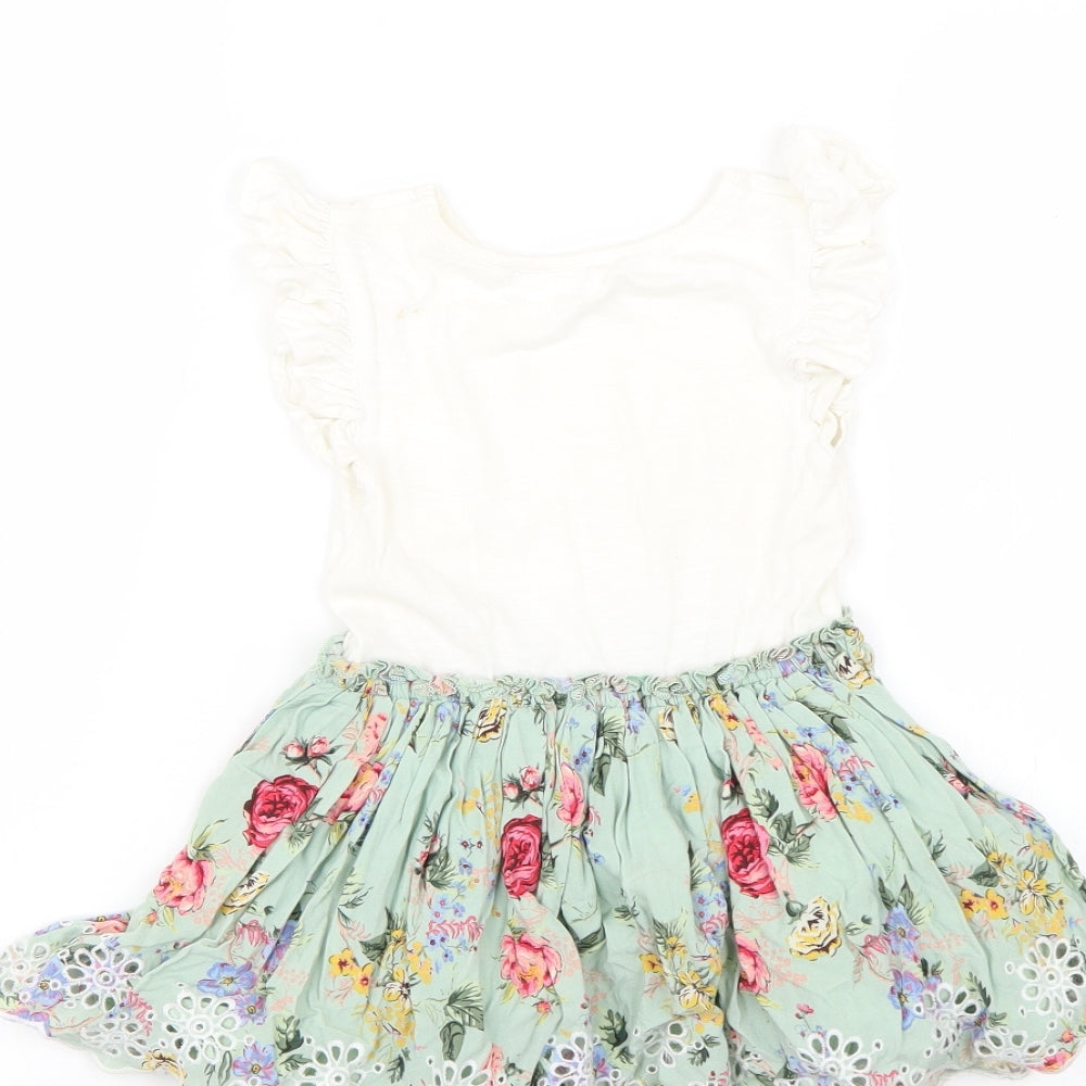 NEXT Girls Multicoloured Floral Fit & Flare Size 3 Years