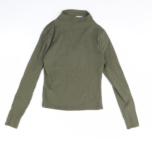 New Look Womens Green Basic Blouse Size 10
