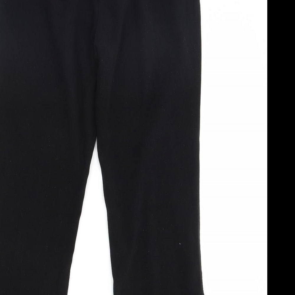 For Women Womens Black Trousers Size 14 L30 in