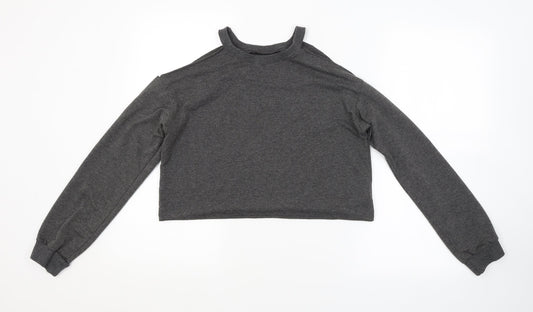 Preworn Womens Grey Pullover Sweatshirt Size S