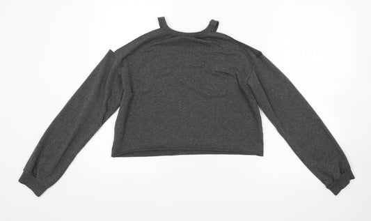 Preworn Womens Grey Pullover Sweatshirt Size S