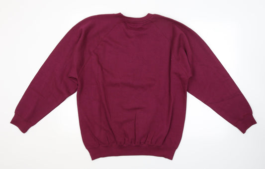 Kustom Kit Mens Purple Pullover Jumper Size M