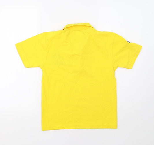 Uneek Boys Yellow Basic Polo Size 9-10 Years - Magic 8 Ball