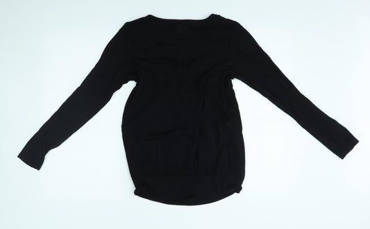 NEXT Womens Black Basic Blouse Size 10