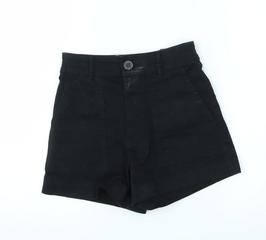 H&M Womens Black Mom Shorts Size 4