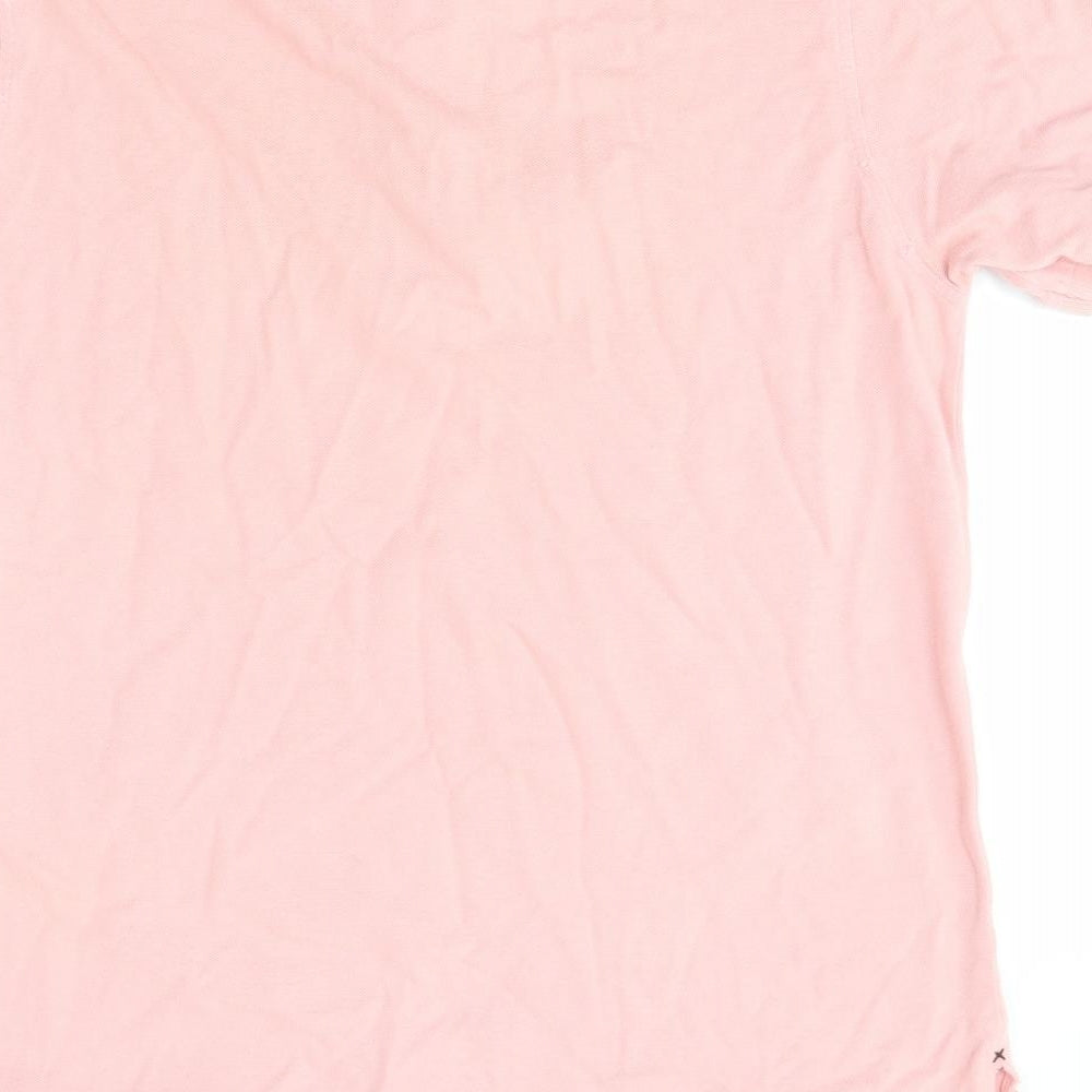 Vintage maac Mens Pink Polo Size L - distressed