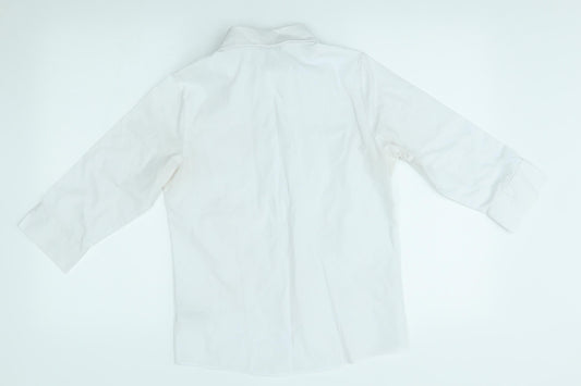 M&S Boys White Basic Polo Size 13-14 Years