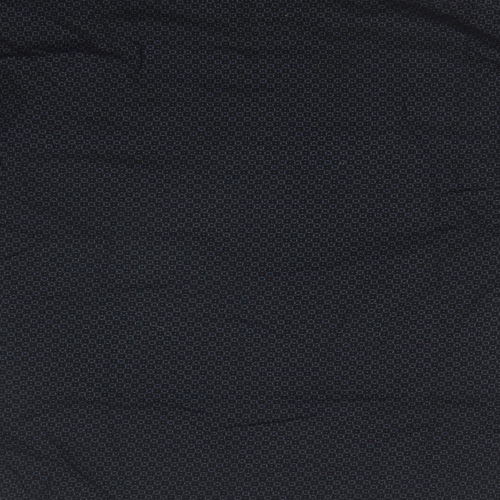 Matalan Mens Blue Geometric Dress Shirt Size S