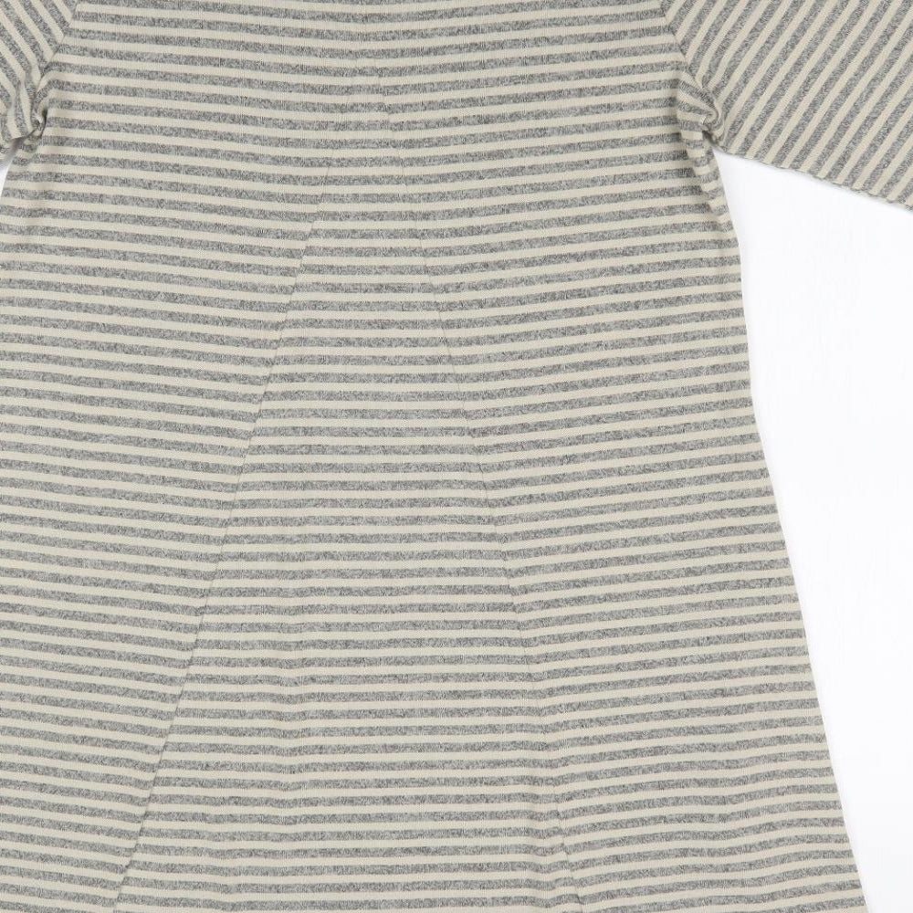 LISA RINNA Womens Multicoloured Striped Basic T-Shirt Size XS