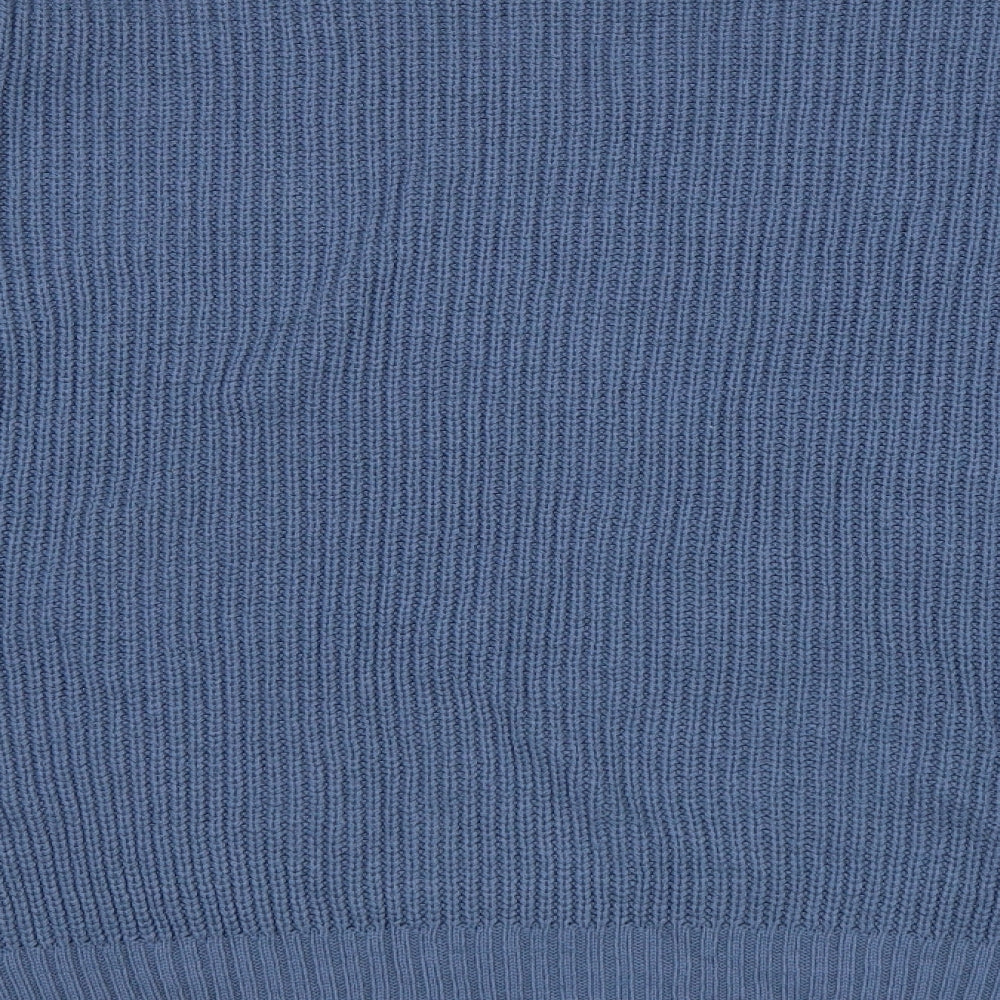 Boohoo Womens Blue Pullover Jumper Size 18