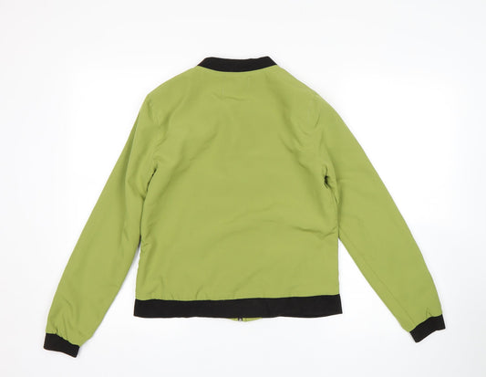 RESERVED Womens Green Bomber Jacket Jacket Size 8