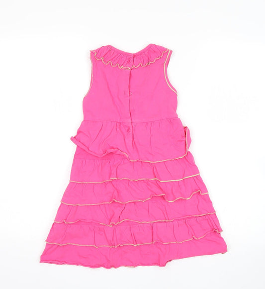 Beetlejuice Womens Pink A-Line Size 6