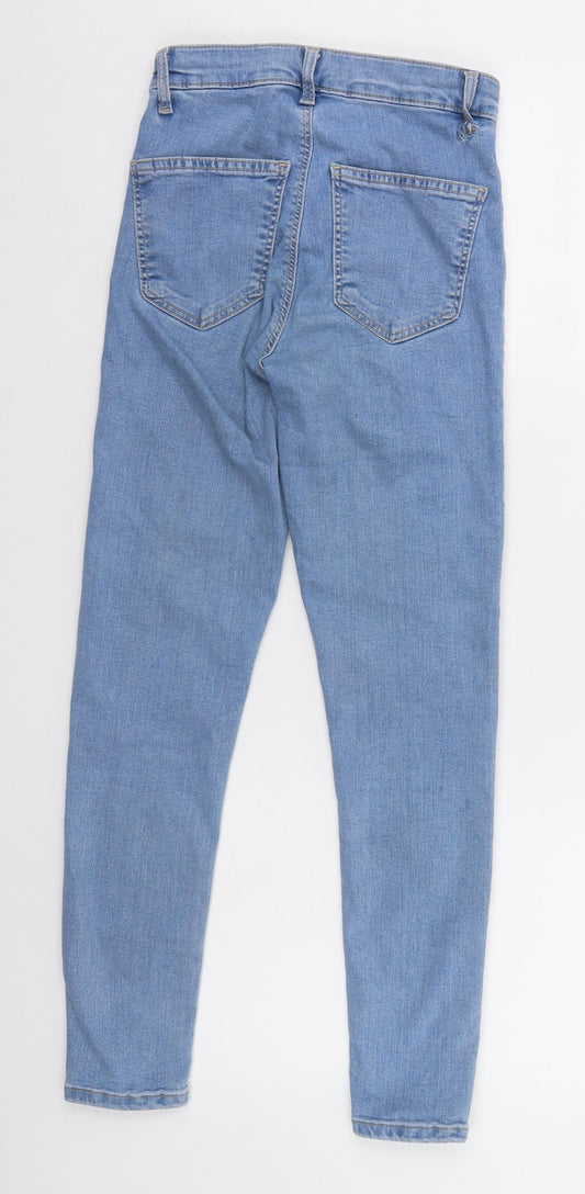 Topshop Womens Beige Straight Jeans Size 25 in L25 in