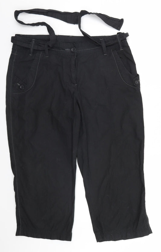 Dorothy Perkins Womens Black Trousers Size 14 L22 in