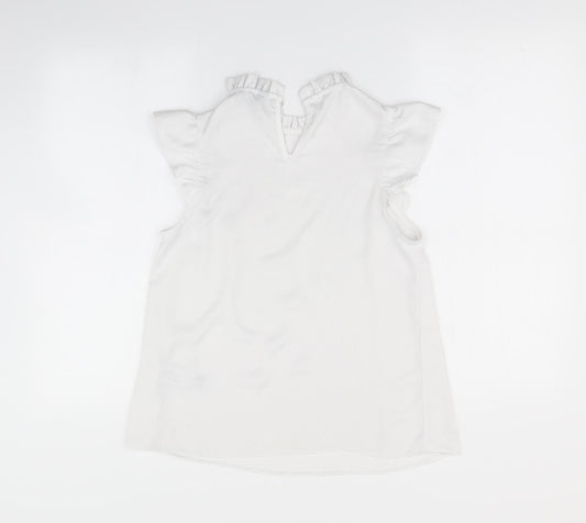 Newlook Womens White Basic Blouse Size 6