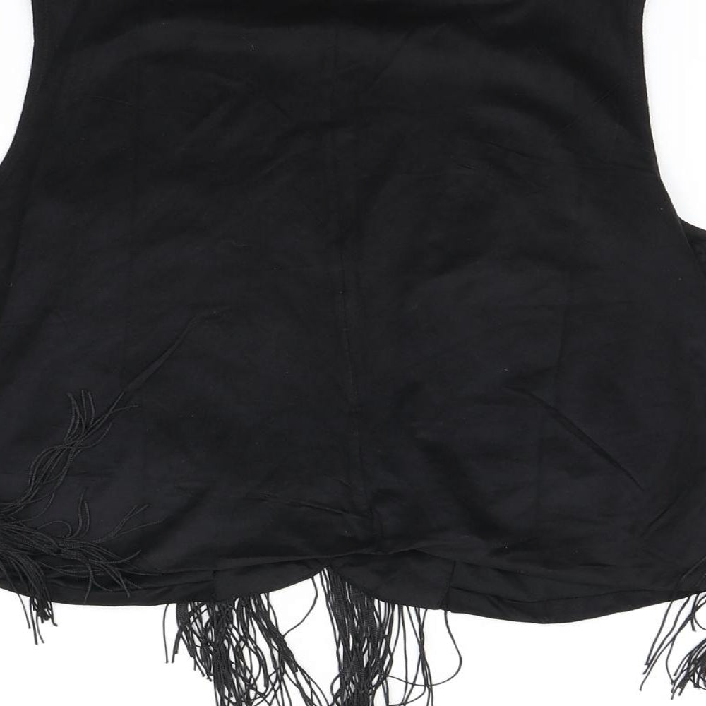 Parisian Womens Black Cardigan Jumper Size S - Cropped