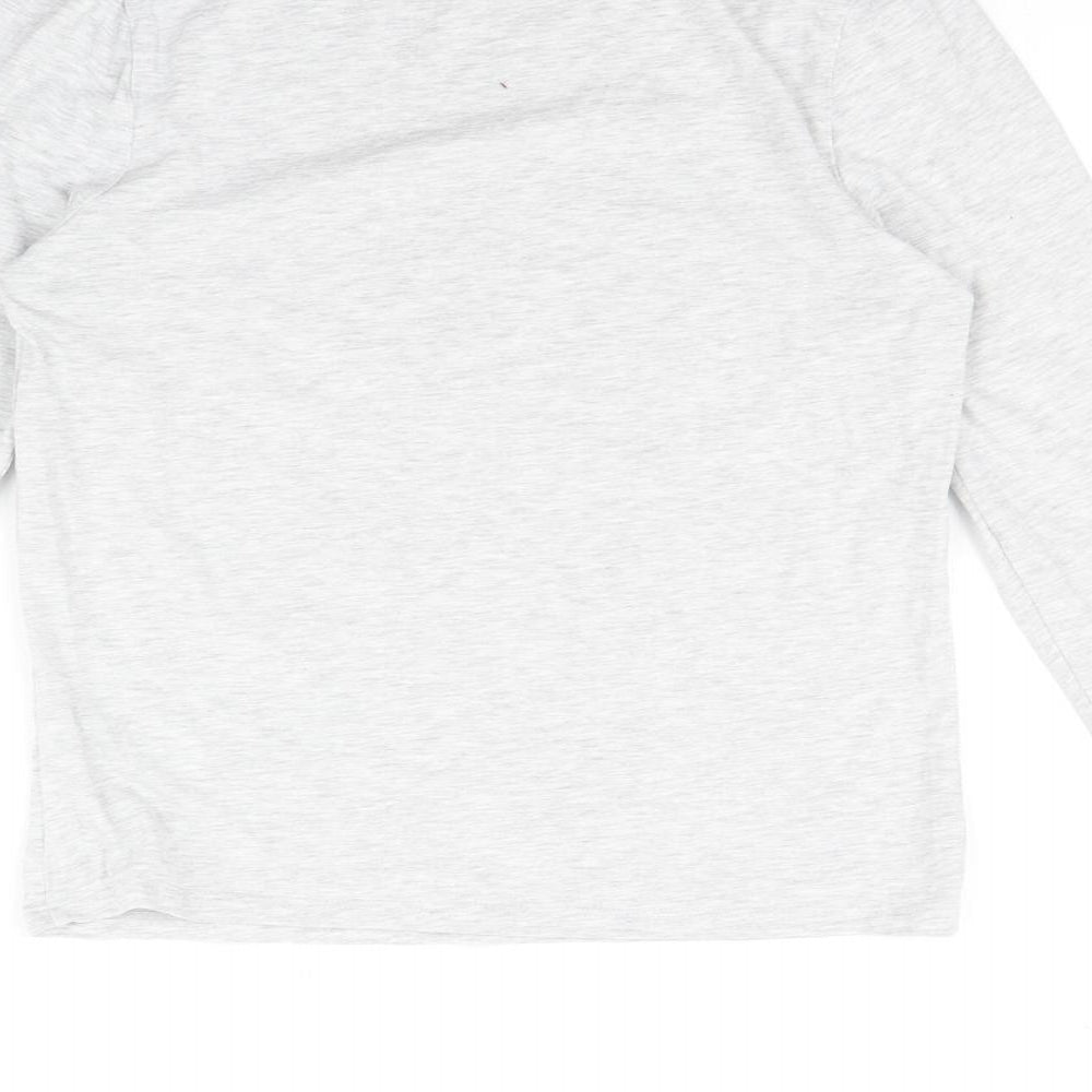 New Look Womens Grey Basic T-Shirt Size 16
