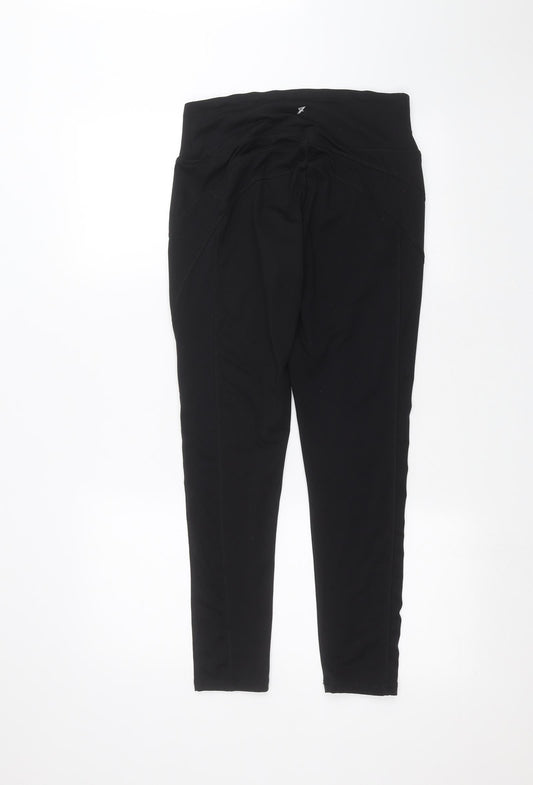 Workout Womens Black Jogger Leggings Size S L24 in