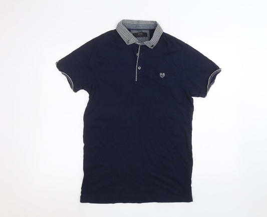 awc85 Mens Blue Polo Size M