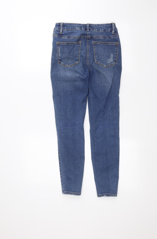 Papaya Womens Blue Skinny Jeans Size 8 L24 in