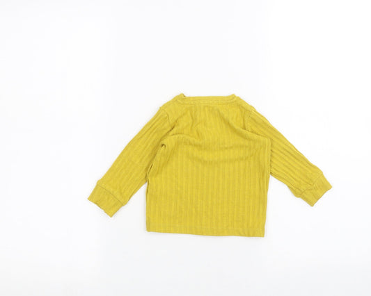 NEXT Baby Yellow Pullover Jumper Size 6-9 Months