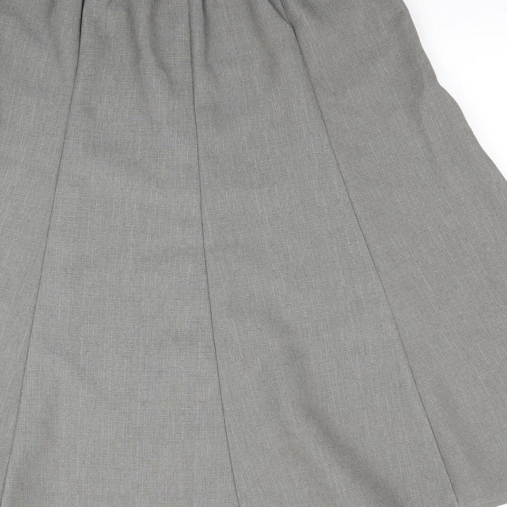 Preworn Womens Grey A-Line Skirt Size M - Work Office
