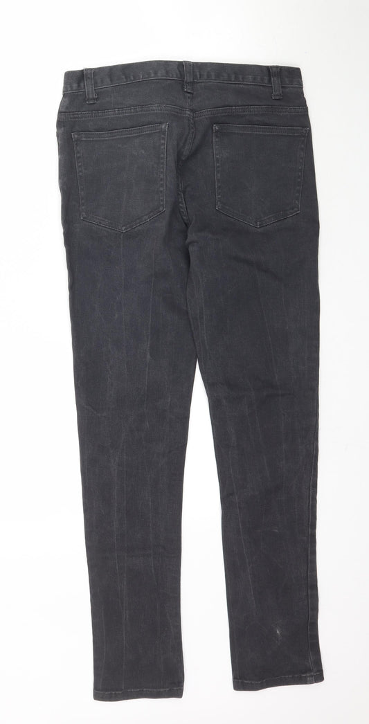Denim Co. Womens Black Denim Skinny Jeans Size 30 in L30 in