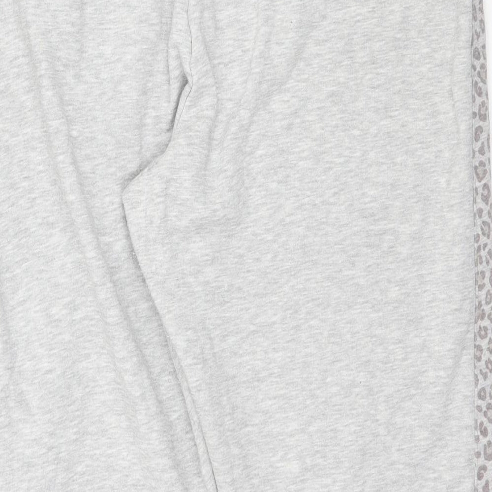 Matalan Womens Grey Trousers Size 16 L28 in - Animal Print Detail