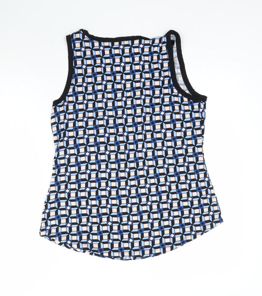 Dorothy Perkins Womens Multicoloured Geometric Basic Tank Size 14