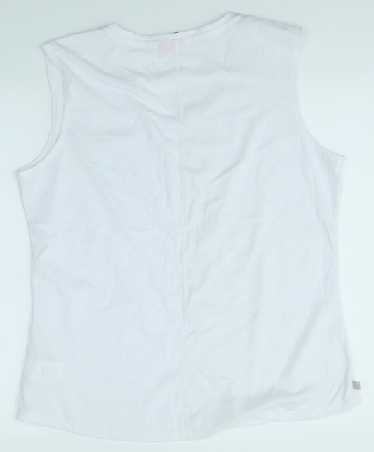 LA Gear Womens White Basic Tank Size 20